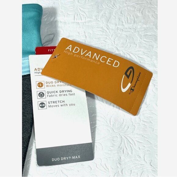 Champion High Performance Capri Leggings Gray Blue XXL NWT Fitted Activewear - Picture 10 of 11